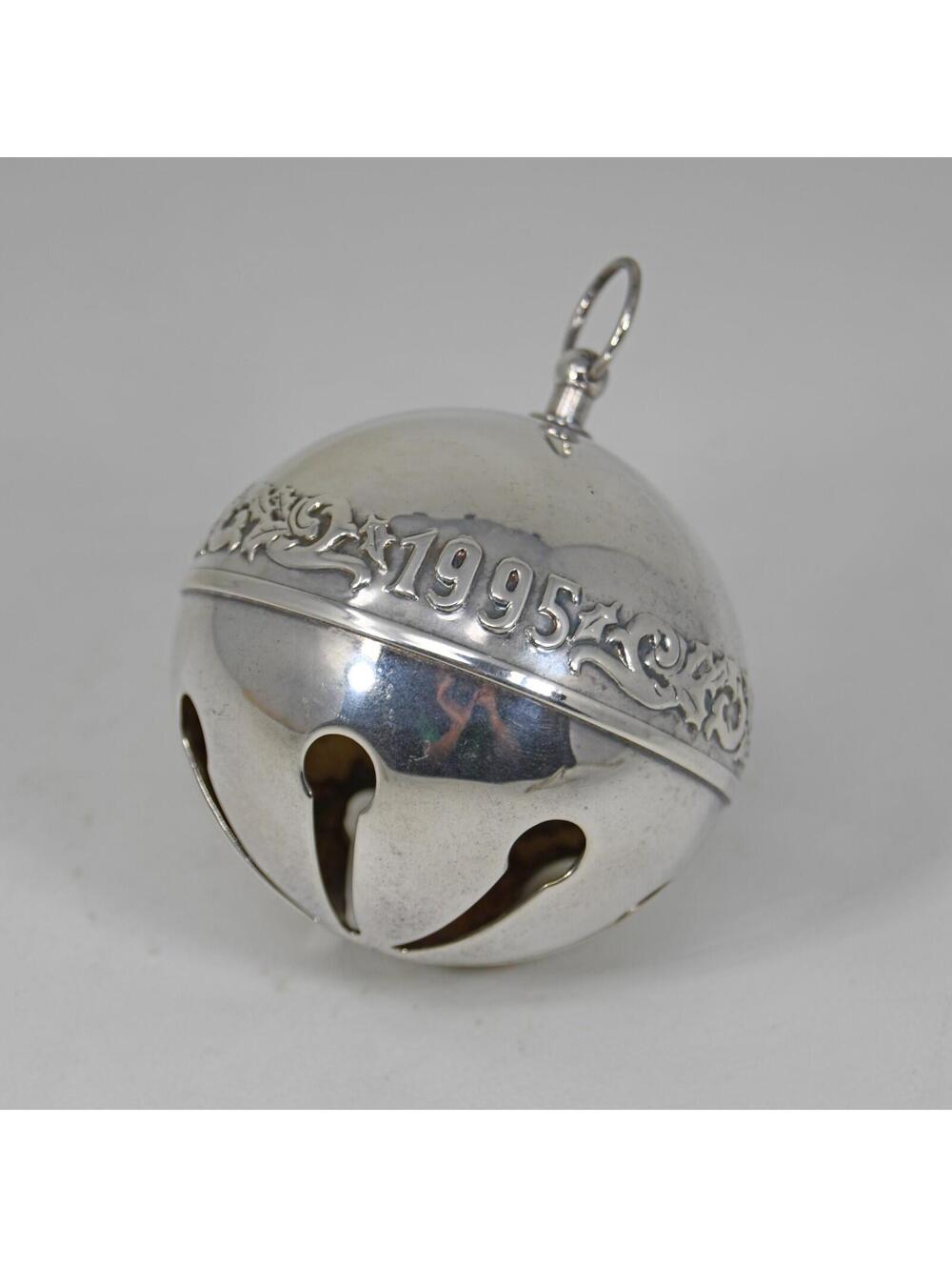 Wallace Silversmiths 1971-1995 Sleigh Bell Christmas Ornament Silver Plate VTG